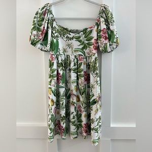 Smith & Quinn Floral Puff Sleeve Mini Dress
